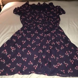 Purple Floral Dress